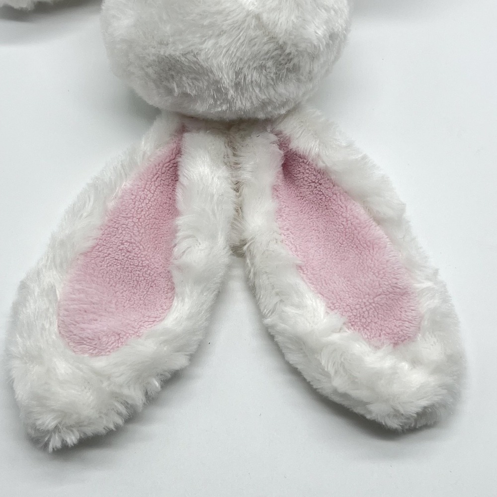 Vintage Carter's White Bunny Plush Rattle Pink Bow Embroidered Heart‎ Princess - Picture 11 of 16